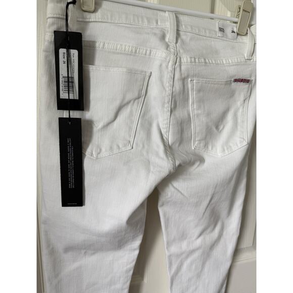 Hudson Tally Midrise Cropped Skinny Jeans White Retail $185 NWT Womens Size‎ 26 - Picture 3 of 5
